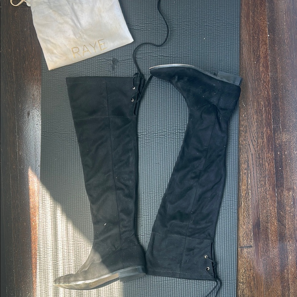 RAYE Black Over-the-Knee Boots